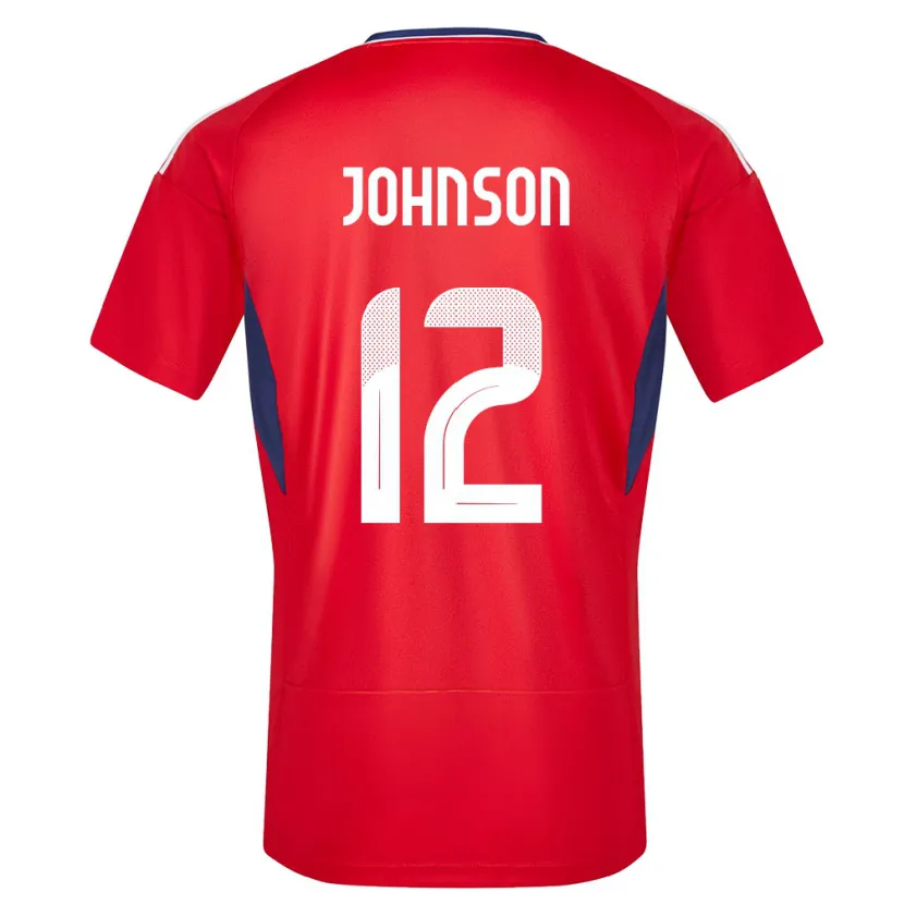 Danxen Dětské Kostarika Shawn Johnson #12 Červené Domů Hráčské Dresy 24-26 Dres