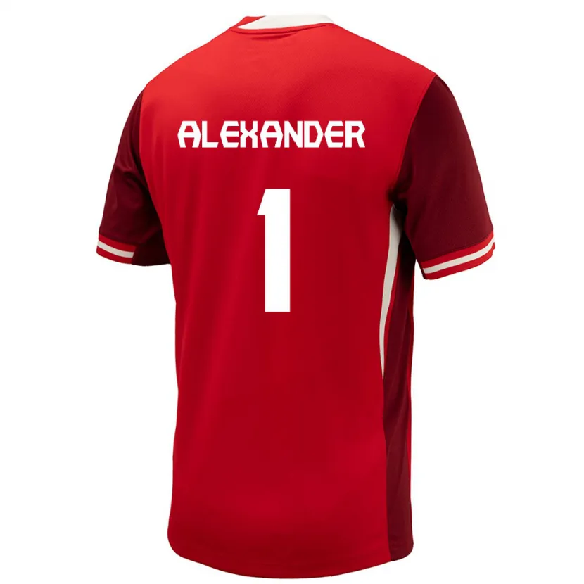 Danxen Dětské Kanada Ben Alexander #1 Červené Domů Hráčské Dresy 24-26 Dres