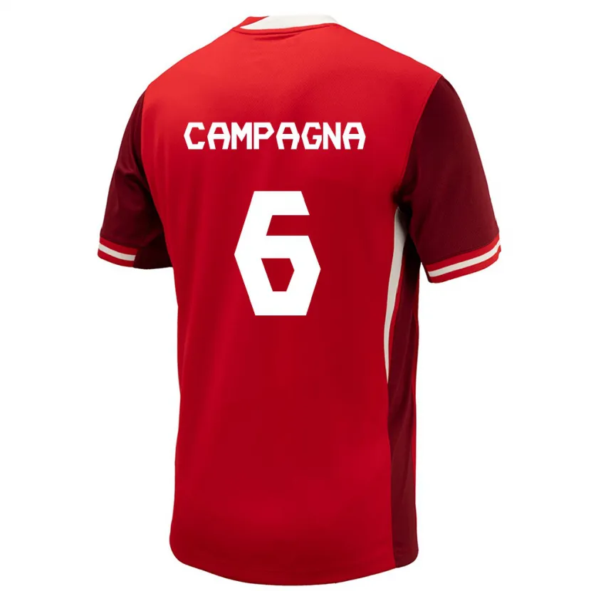 Danxen Dětské Kanada Matteo Campagna #6 Červené Domů Hráčské Dresy 24-26 Dres