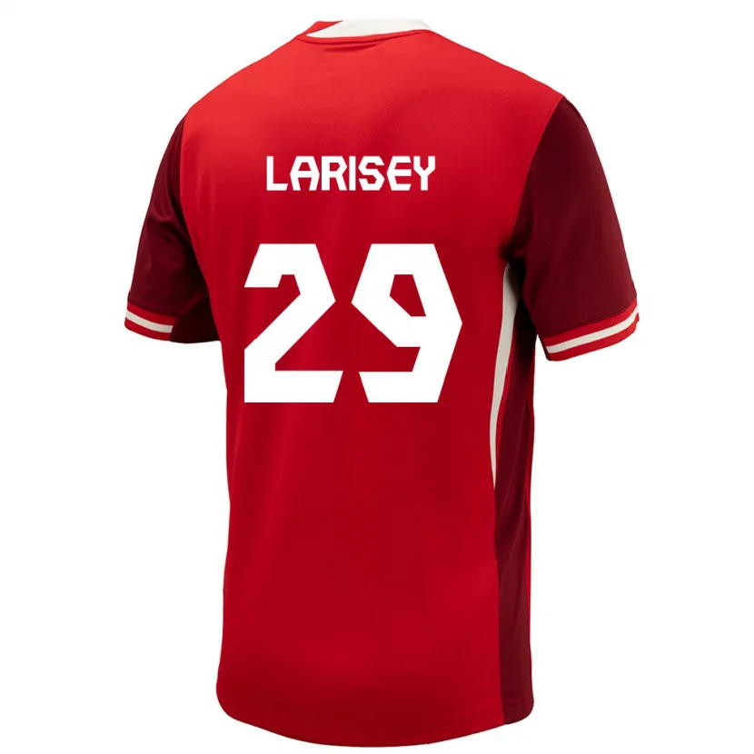Danxen Dětské Kanada Clarissa Larisey #29 Červené Domů Hráčské Dresy 24-26 Dres