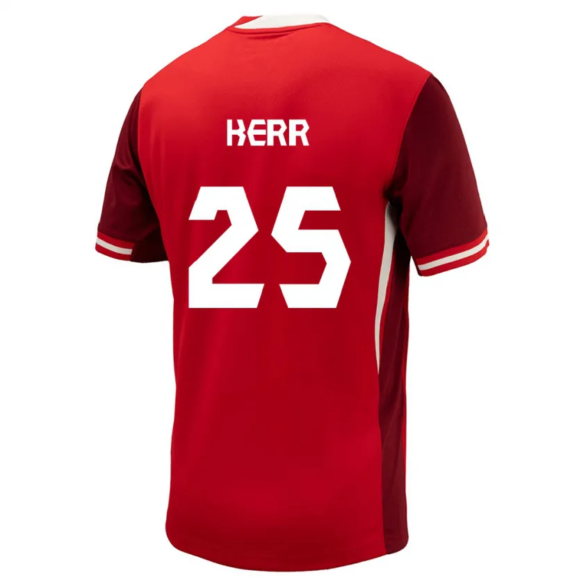 Danxen Dětské Kanada Devon Kerr #25 Červené Domů Hráčské Dresy 24-26 Dres