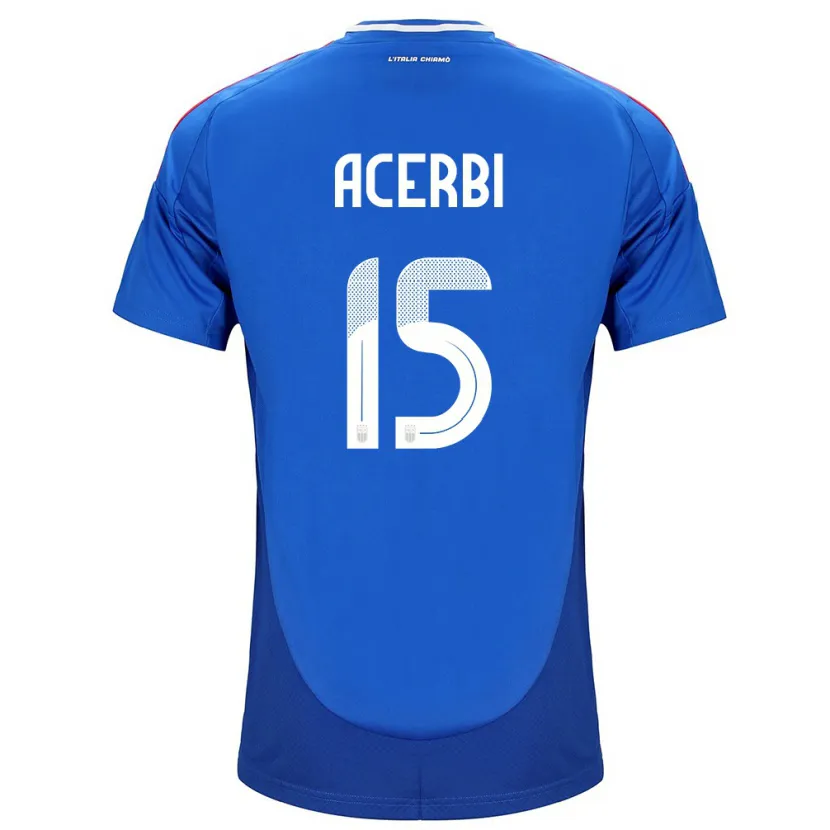 Danxen Dětské Itálie Francesco Acerbi #15 Modrý Domů Hráčské Dresy 24-26 Dres