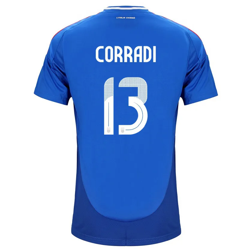 Danxen Dětské Itálie Christian Corradi #13 Modrý Domů Hráčské Dresy 24-26 Dres