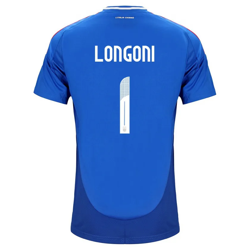 Danxen Dětské Itálie Alessandro Longoni #1 Modrý Domů Hráčské Dresy 24-26 Dres