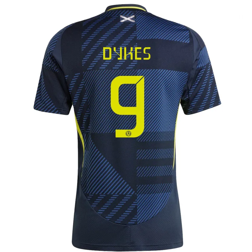 Danxen Dětské Skotsko Lyndon Dykes #9 Tmavě Modrá Domů Hráčské Dresy 24-26 Dres