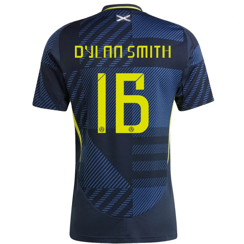 Danxen Dětské Skotsko Dylan Smith #16 Tmavě Modrá Domů Hráčské Dresy 24-26 Dres