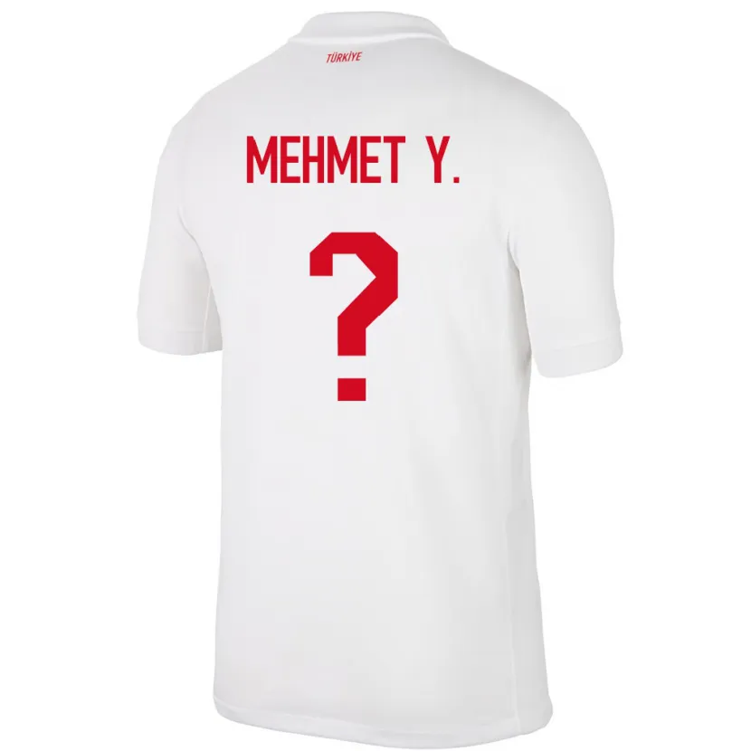 Danxen Dětské Turecko Mehmet Yildirim #0 Bílý Domů Hráčské Dresy 24-26 Dres