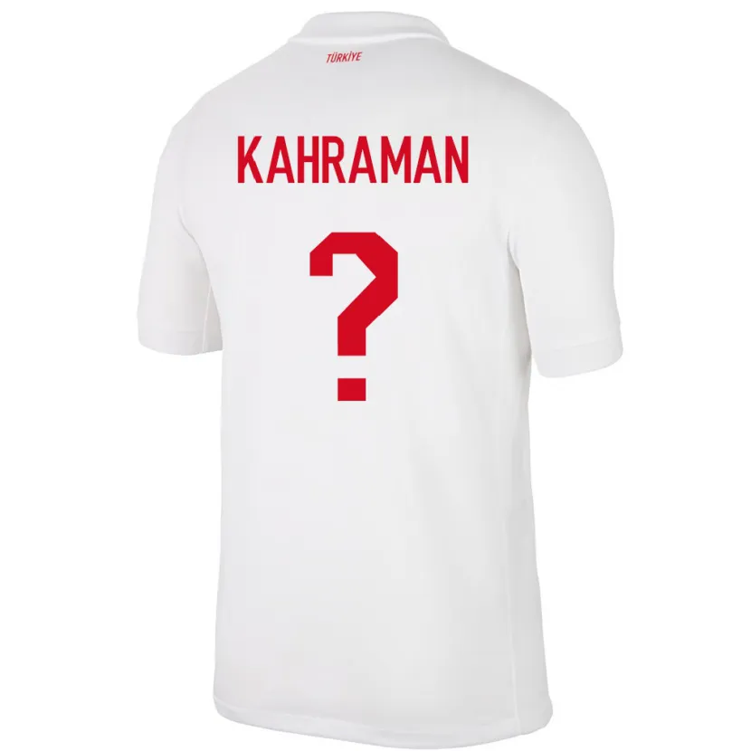 Danxen Dětské Turecko Osman Kahraman #0 Bílý Domů Hráčské Dresy 24-26 Dres