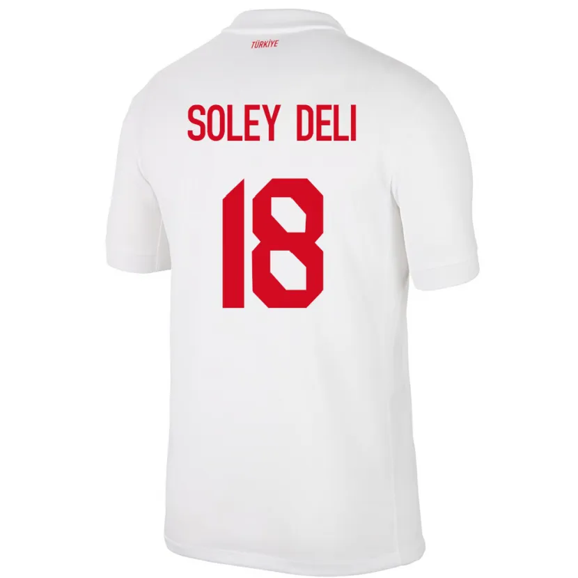 Danxen Dětské Turecko Dilara Soley Deli #18 Bílý Domů Hráčské Dresy 24-26 Dres