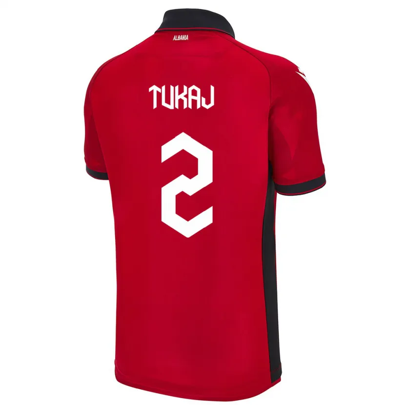 Danxen Dětské Albánie Armera Tukaj #2 Červené Domů Hráčské Dresy 24-26 Dres