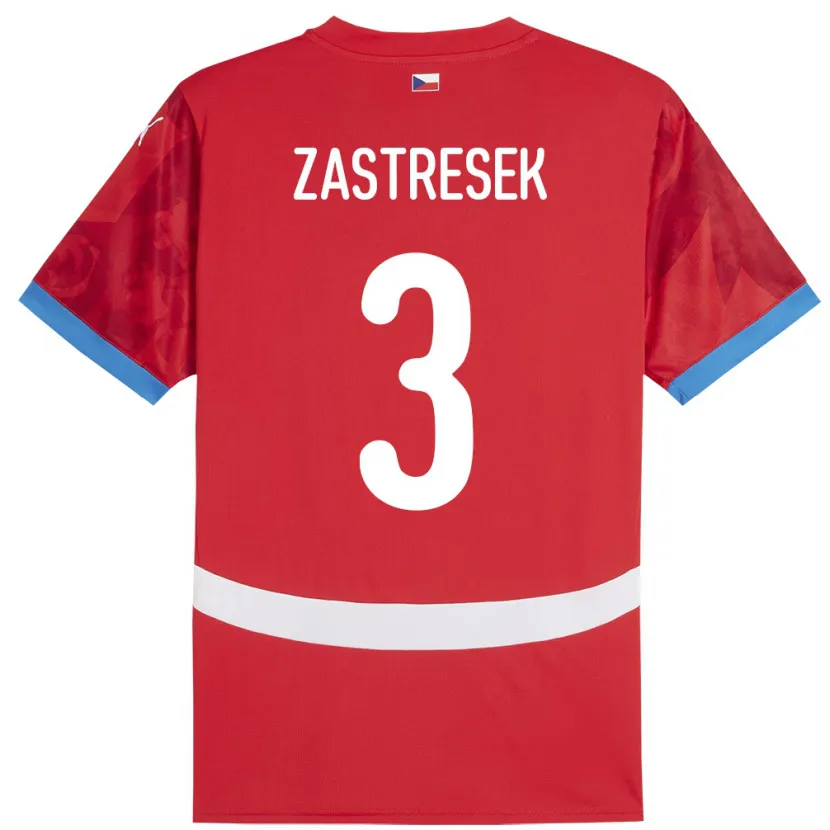 Danxen Dětské Česko Matous Zastresek #3 Červené Domů Hráčské Dresy 24-26 Dres