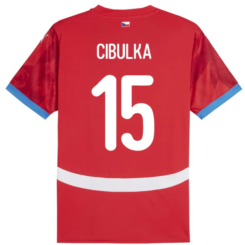 Danxen Dětské Česko Oskar Cibulka #15 Červené Domů Hráčské Dresy 24-26 Dres