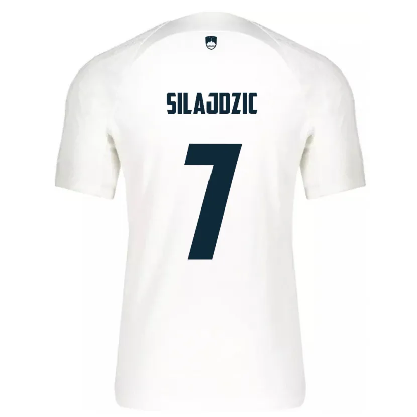 Danxen Dětské Slovinsko Riad Silajdzic #7 Bílý Domů Hráčské Dresy 24-26 Dres