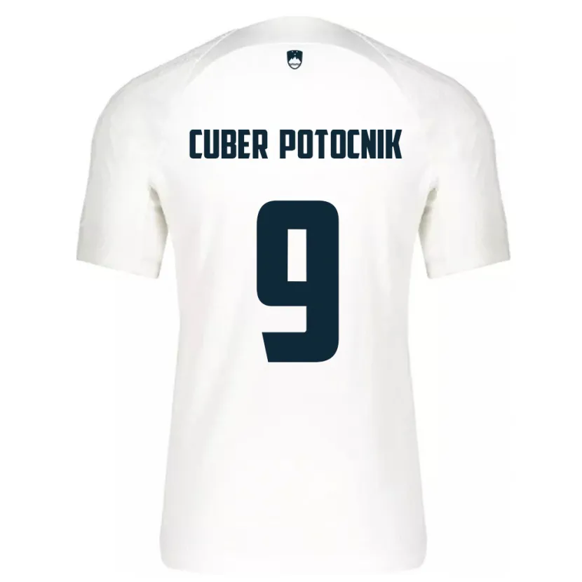 Danxen Dětské Slovinsko Jaka Cuber Potocnik #9 Bílý Domů Hráčské Dresy 24-26 Dres