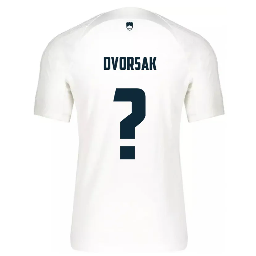 Danxen Dětské Slovinsko Matej Dvorsak #0 Bílý Domů Hráčské Dresy 24-26 Dres