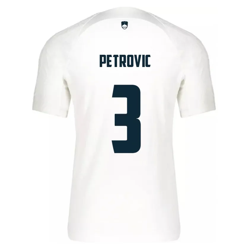Danxen Dětské Slovinsko Zan Petrovic #3 Bílý Domů Hráčské Dresy 24-26 Dres