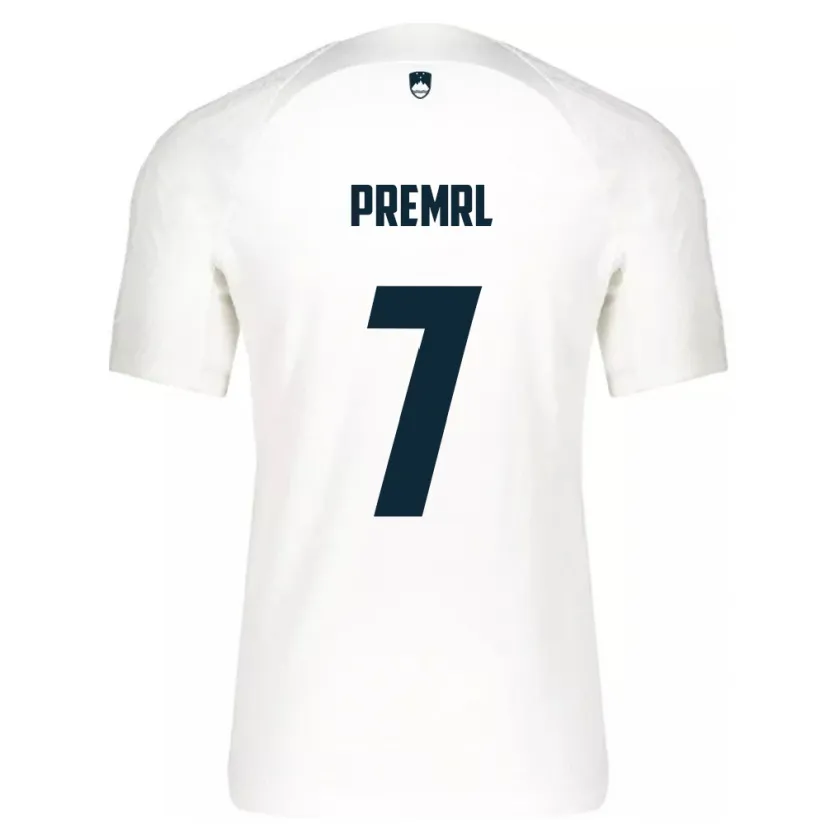 Danxen Dětské Slovinsko Jaka Premrl #7 Bílý Domů Hráčské Dresy 24-26 Dres