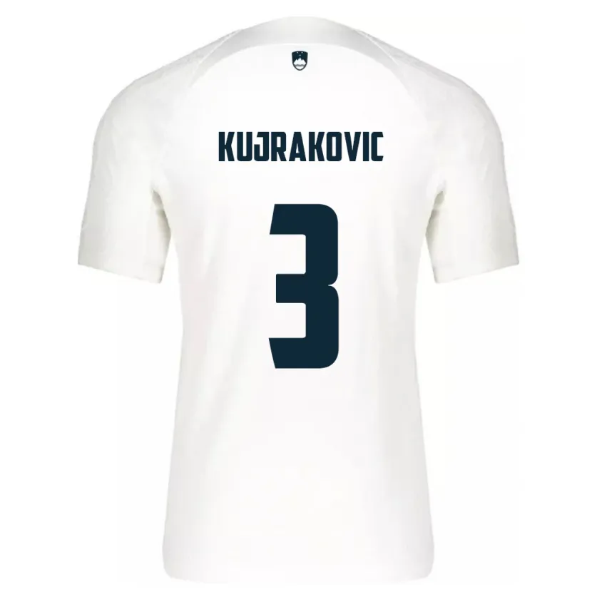 Danxen Dětské Slovinsko Minel Kujrakovic #3 Bílý Domů Hráčské Dresy 24-26 Dres