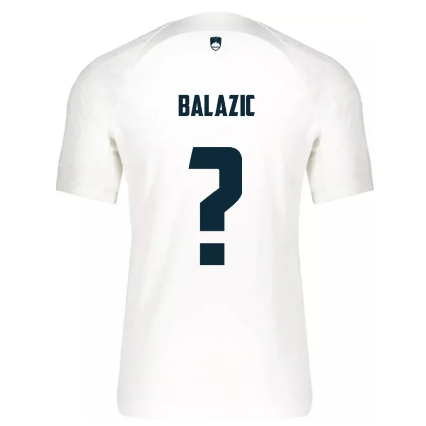 Danxen Dětské Slovinsko Jan Balazic #0 Bílý Domů Hráčské Dresy 24-26 Dres