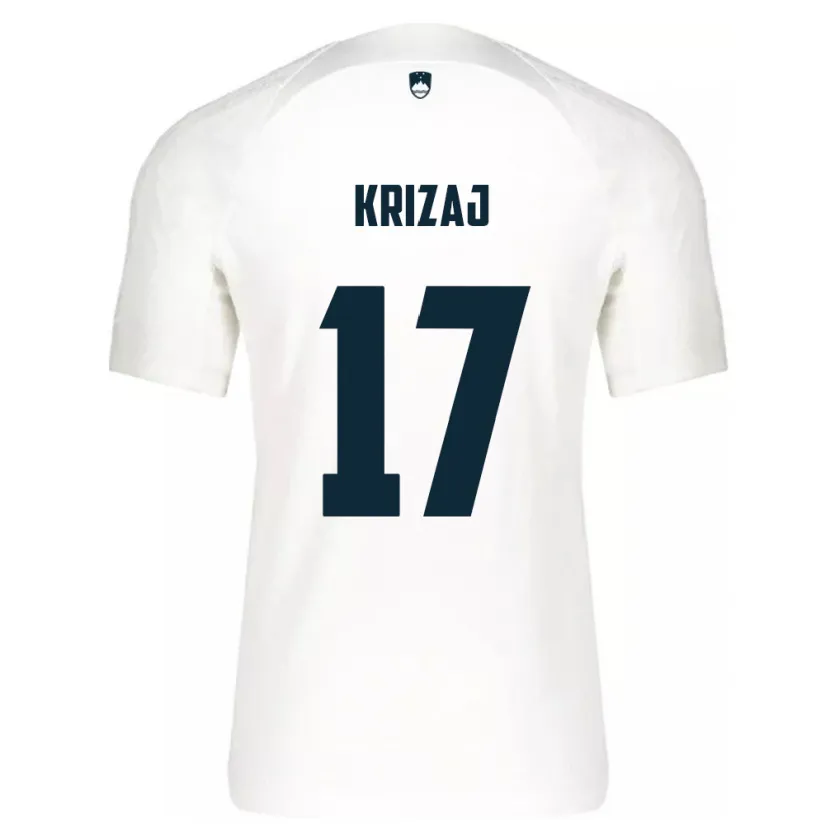 Danxen Dětské Slovinsko Izabela Križaj #17 Bílý Domů Hráčské Dresy 24-26 Dres