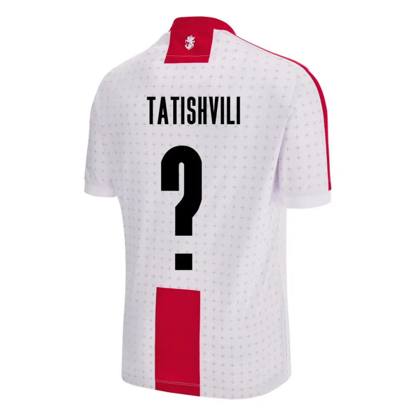 Danxen Dětské Georgia Sandro Tatishvili #0 Bílý Domů Hráčské Dresy 24-26 Dres