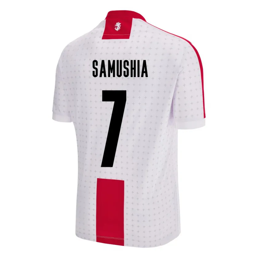 Danxen Dětské Georgia Saba Samushia #7 Bílý Domů Hráčské Dresy 24-26 Dres
