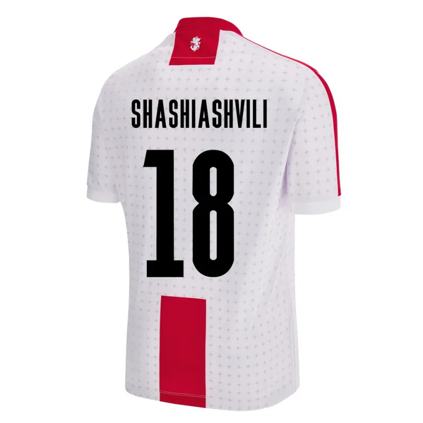 Danxen Dětské Georgia Luka Shashiashvili #18 Bílý Domů Hráčské Dresy 24-26 Dres