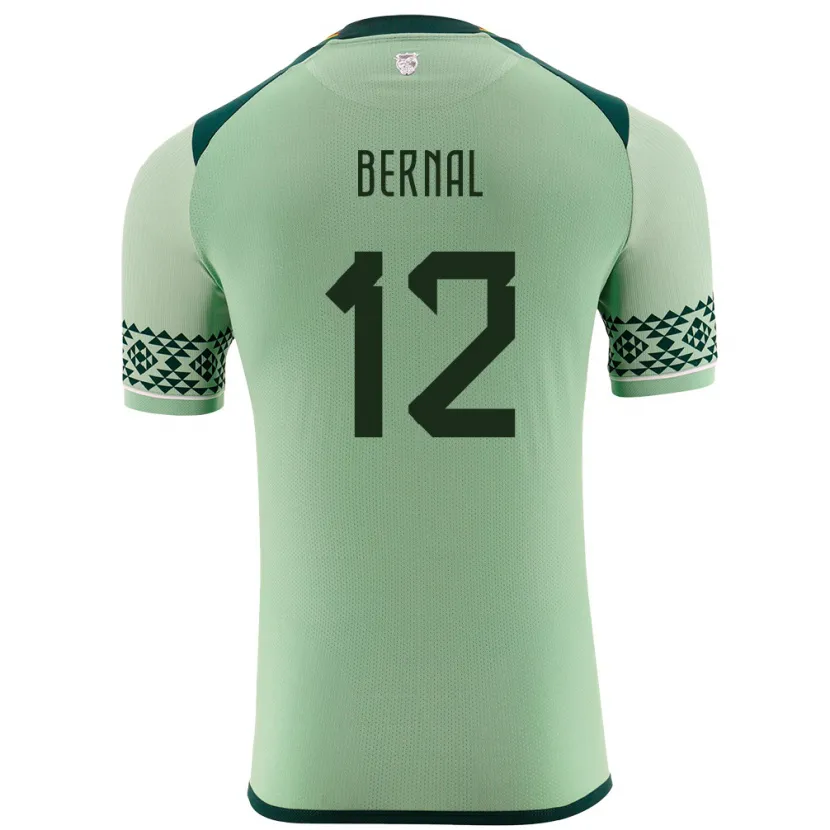 Danxen Dětské Bolívie Joel Bernal #12 Světle Zelená Domů Hráčské Dresy 24-26 Dres