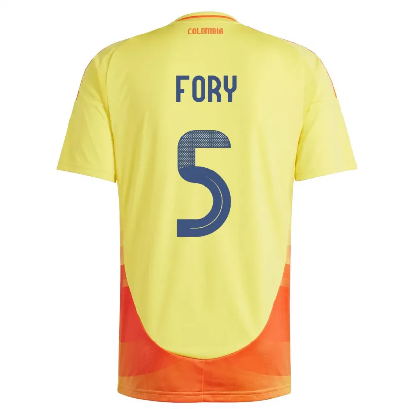 Danxen Dětské Kolumbie Jimer Fory #5 Žlutá Domů Hráčské Dresy 24-26 Dres