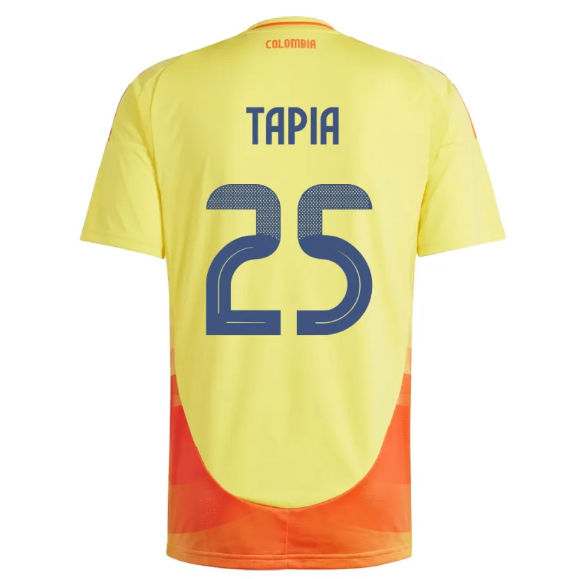 Danxen Dětské Kolumbie Katherine Tapia #25 Žlutá Domů Hráčské Dresy 24-26 Dres