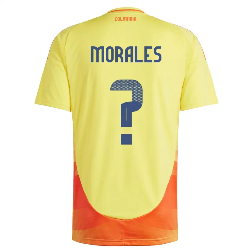 Danxen Dětské Kolumbie María Morales #0 Žlutá Domů Hráčské Dresy 24-26 Dres