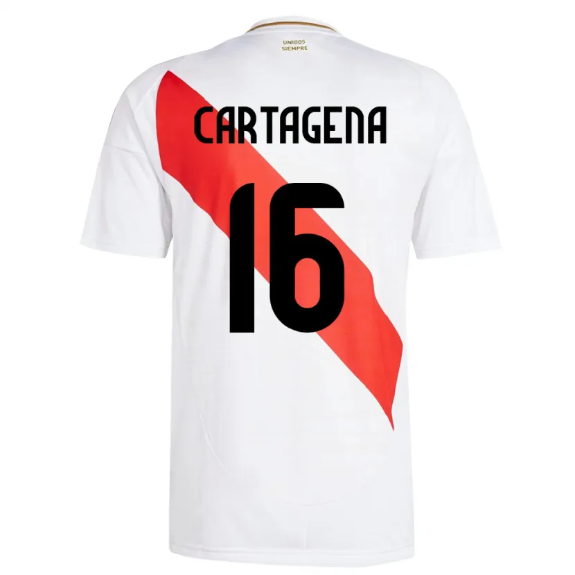 Danxen Dětské Peru Wilder Cartagena #16 Bílý Domů Hráčské Dresy 24-26 Dres