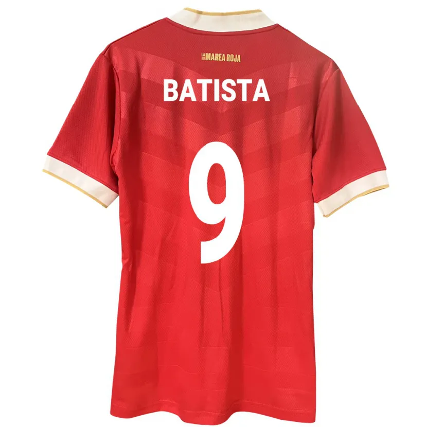 Danxen Dětské Panama Yanixa Batista #9 Červené Domů Hráčské Dresy 24-26 Dres