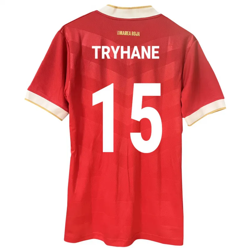 Danxen Dětské Panama Izaura Tryhane #15 Červené Domů Hráčské Dresy 24-26 Dres