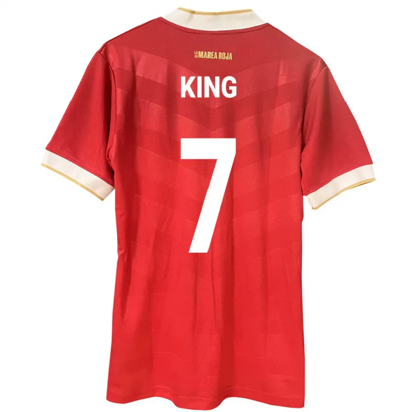 Danxen Dětské Panama Sherline King #7 Červené Domů Hráčské Dresy 24-26 Dres