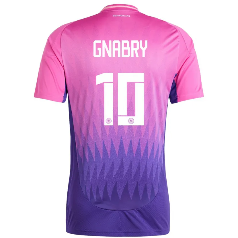 Danxen Dětské Německo Serge Gnabry #10 Růžově Fialová Daleko Hráčské Dresy 24-26 Dres