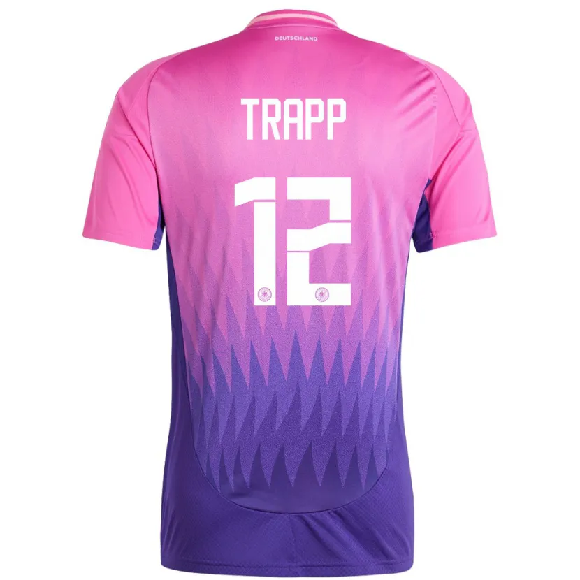 Danxen Dětské Německo Kevin Trapp #12 Růžově Fialová Daleko Hráčské Dresy 24-26 Dres