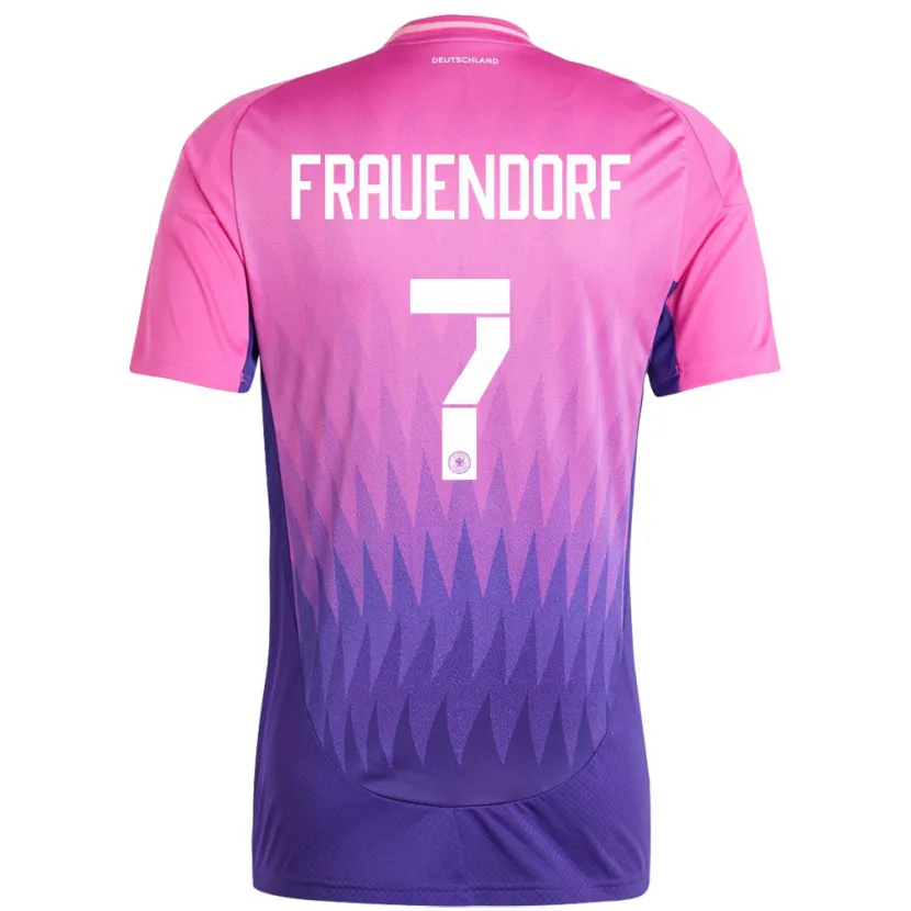 Danxen Dětské Německo Melkamu Frauendorf #7 Růžově Fialová Daleko Hráčské Dresy 24-26 Dres