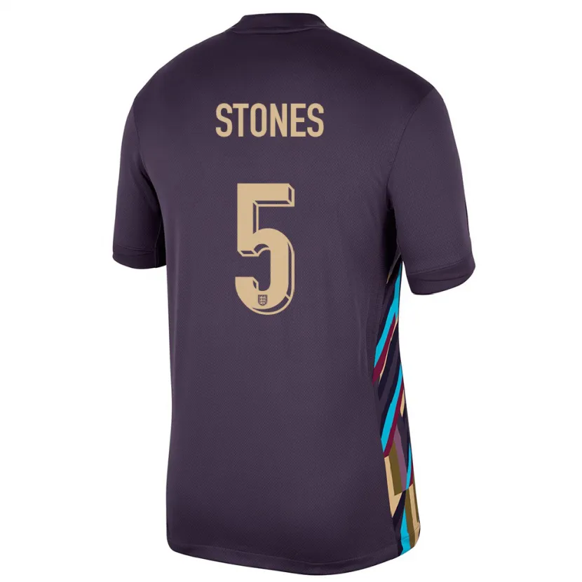 Danxen Dětské Anglie John Stones #5 Tmavá Rozinka Daleko Hráčské Dresy 24-26 Dres