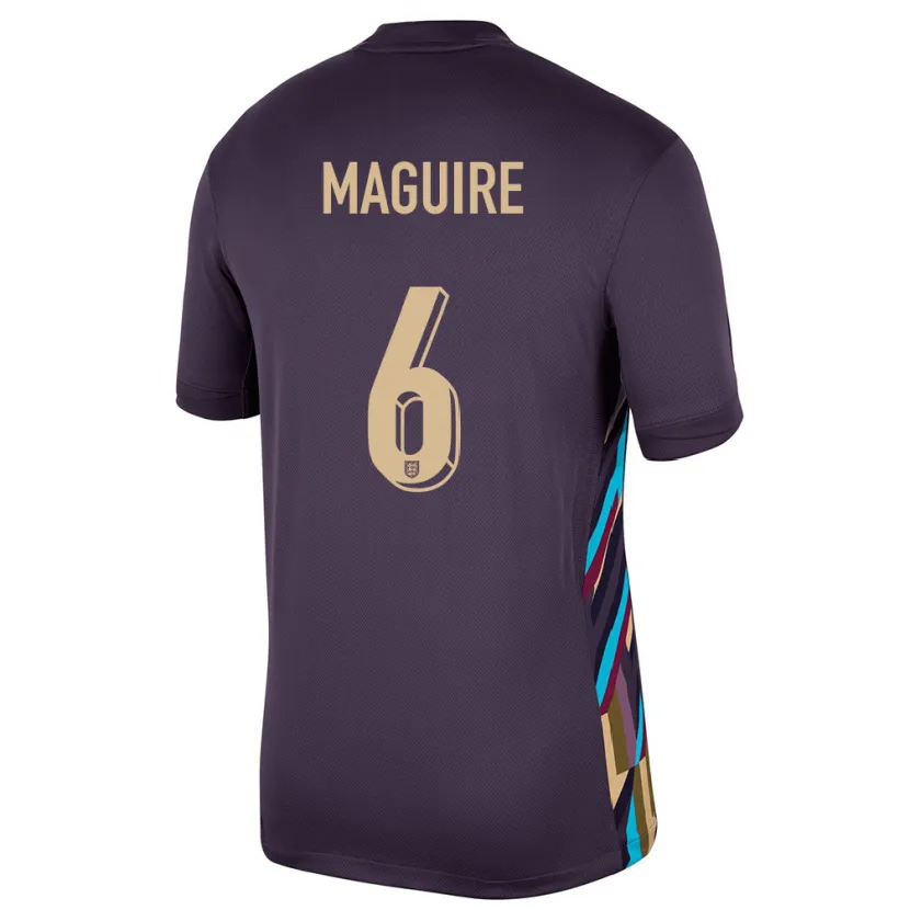 Danxen Dětské Anglie Harry Maguire #6 Tmavá Rozinka Daleko Hráčské Dresy 24-26 Dres