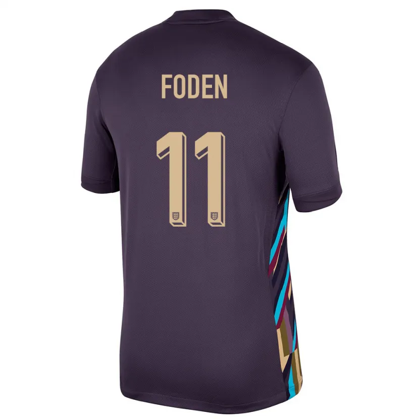 Danxen Dětské Anglie Phil Foden #11 Tmavá Rozinka Daleko Hráčské Dresy 24-26 Dres