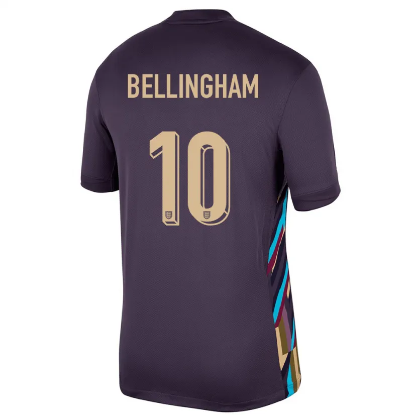 Danxen Dětské Anglie Jude Bellingham #10 Tmavá Rozinka Daleko Hráčské Dresy 24-26 Dres