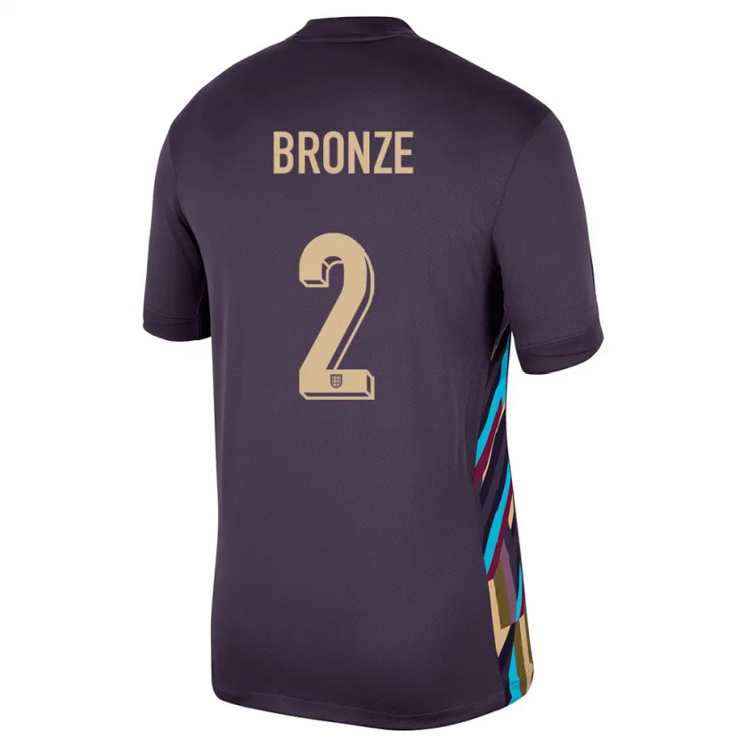 Danxen Dětské Anglie Lucy Bronze #2 Tmavá Rozinka Daleko Hráčské Dresy 24-26 Dres