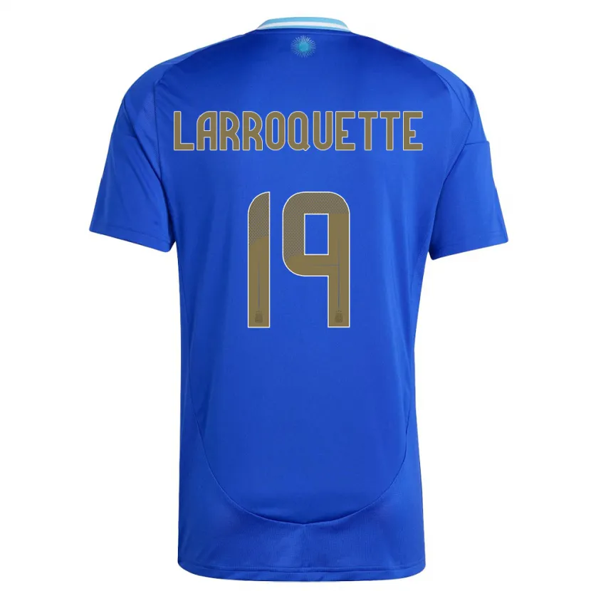 Danxen Dětské Argentina Mariana Larroquette #19 Modrý Daleko Hráčské Dresy 24-26 Dres