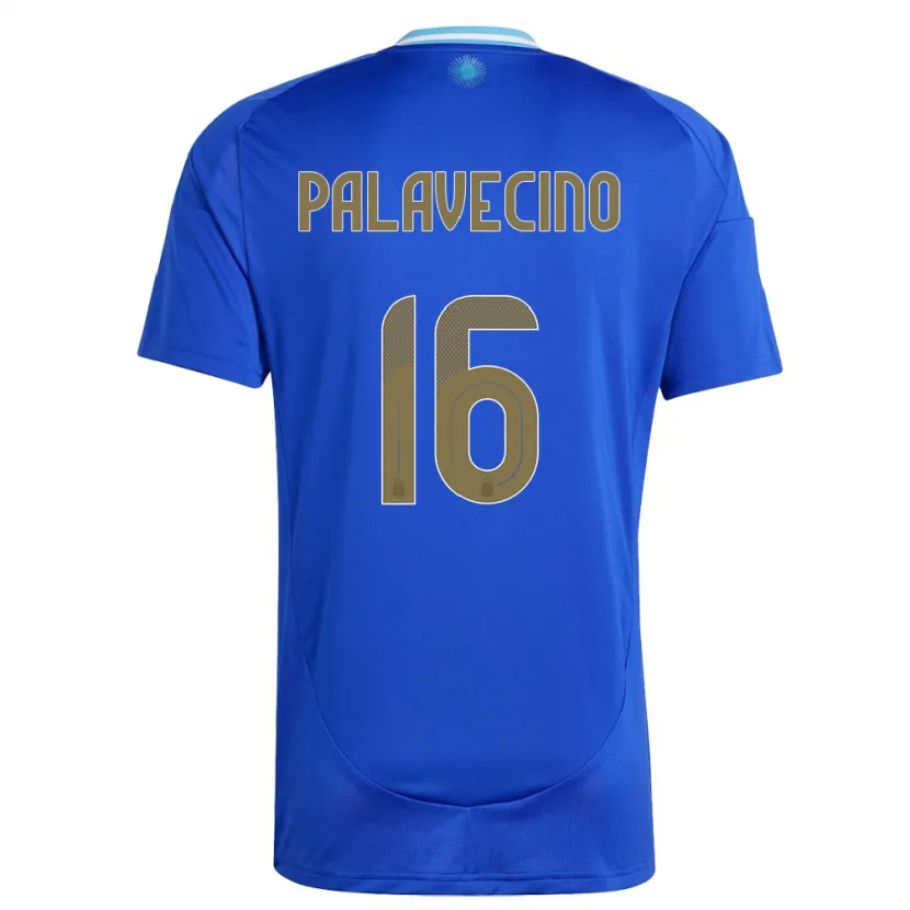 Danxen Dětské Argentina Nicolas Palavecino #16 Modrý Daleko Hráčské Dresy 24-26 Dres
