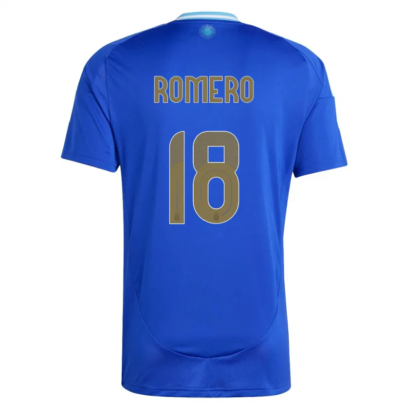 Danxen Dětské Argentina Luka Romero #18 Modrý Daleko Hráčské Dresy 24-26 Dres
