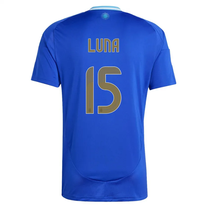 Danxen Dětské Argentina Alex Luna #15 Modrý Daleko Hráčské Dresy 24-26 Dres