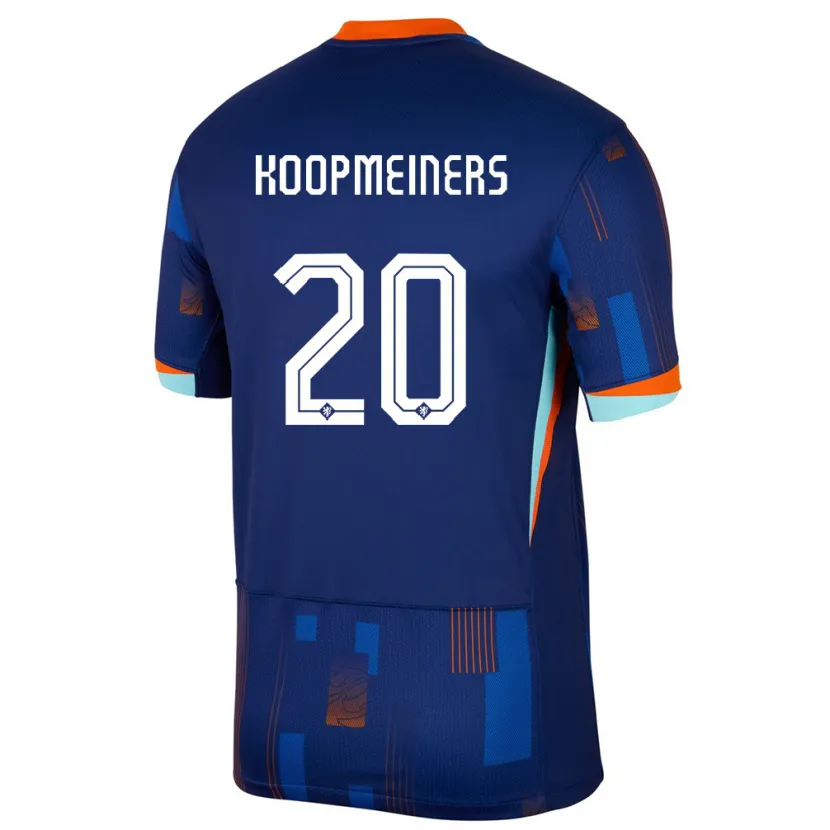 Danxen Dětské Nizozemsko Teun Koopmeiners #20 Modrý Daleko Hráčské Dresy 24-26 Dres