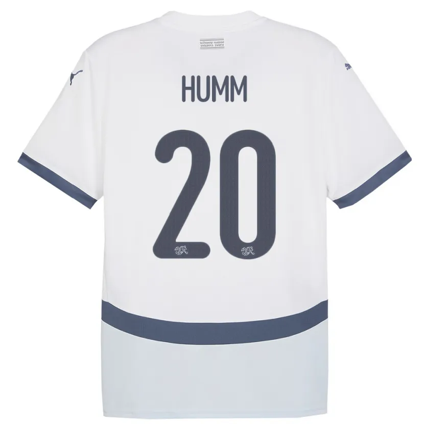 Danxen Dětské Švýcarsko Fabienne Humm #20 Bílý Daleko Hráčské Dresy 24-26 Dres