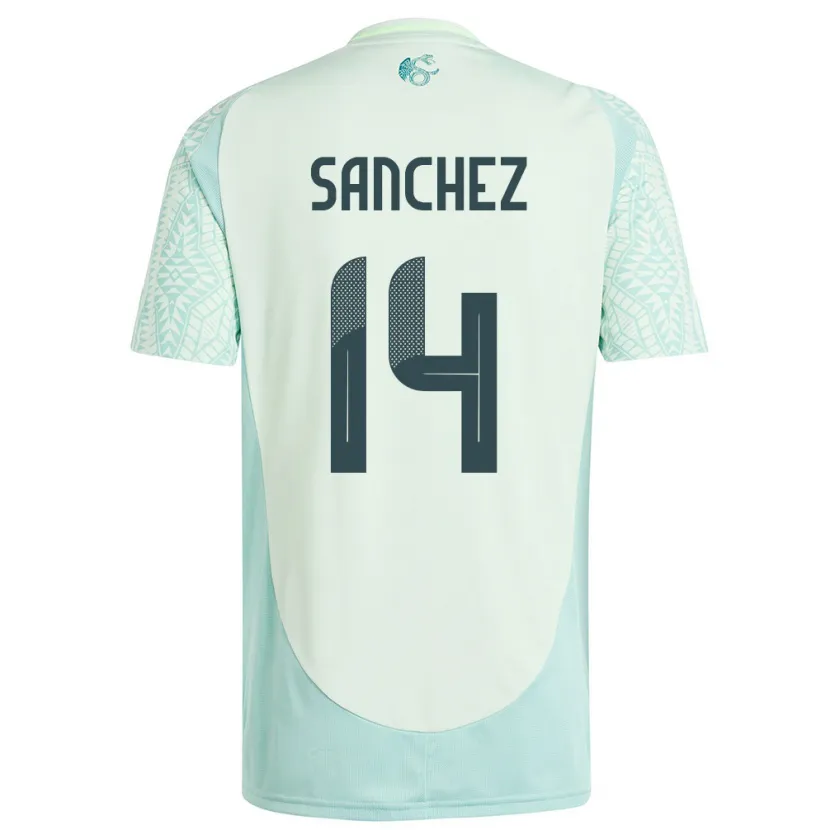 Danxen Dětské Mexiko Erick Sanchez #14 Povlečení Zelené Daleko Hráčské Dresy 24-26 Dres